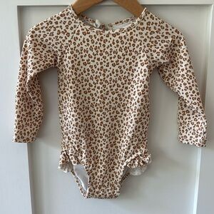 Quincy Mae Toddler Swimsuit - 18-24 Month, Cheetah print with Keyhole back